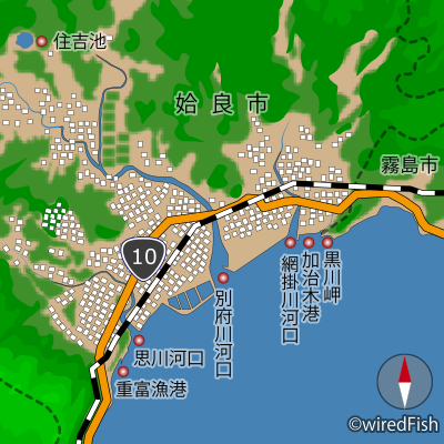 姶良市の釣り場