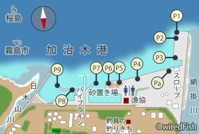 加治木港の釣り
