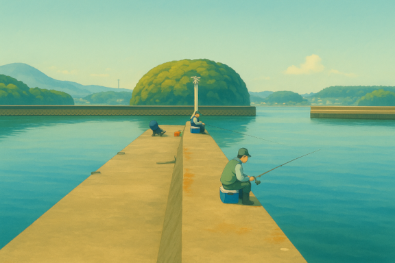 深田港ポイント図