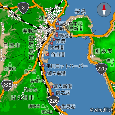 鹿児島市の釣り場