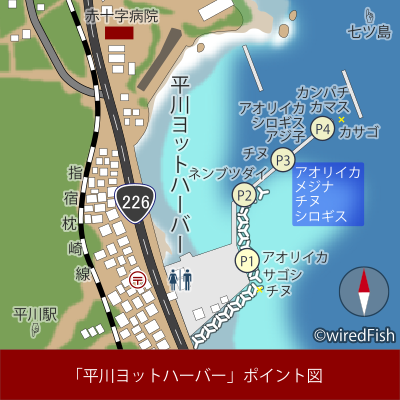 平川ヨットハーバーの釣り