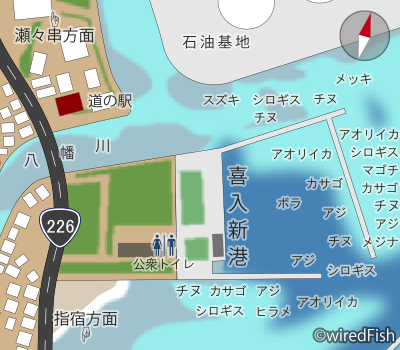 喜入新港ポイント図