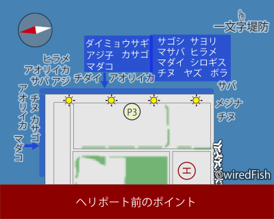 【ポイント図】ヘリポート前