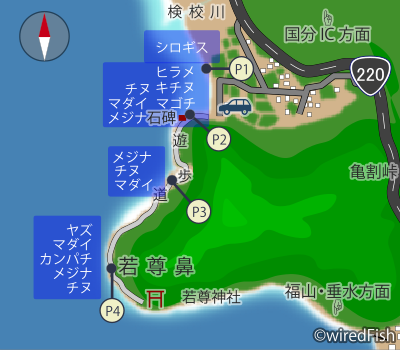若尊鼻の釣り