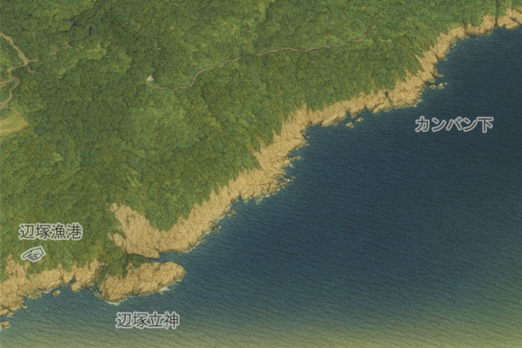 辺塚立神・カンバン下