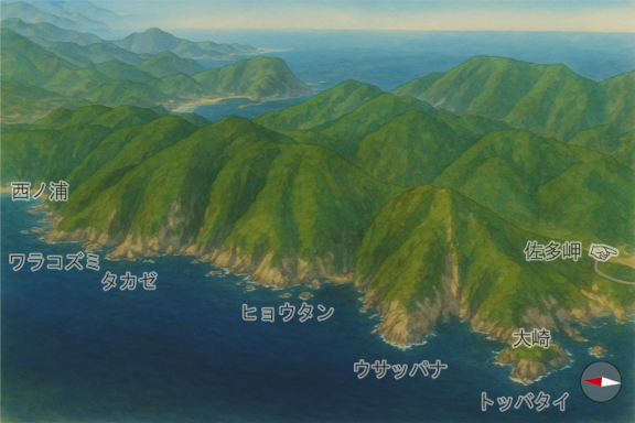 佐多の磯場（西ノ浦～大崎）